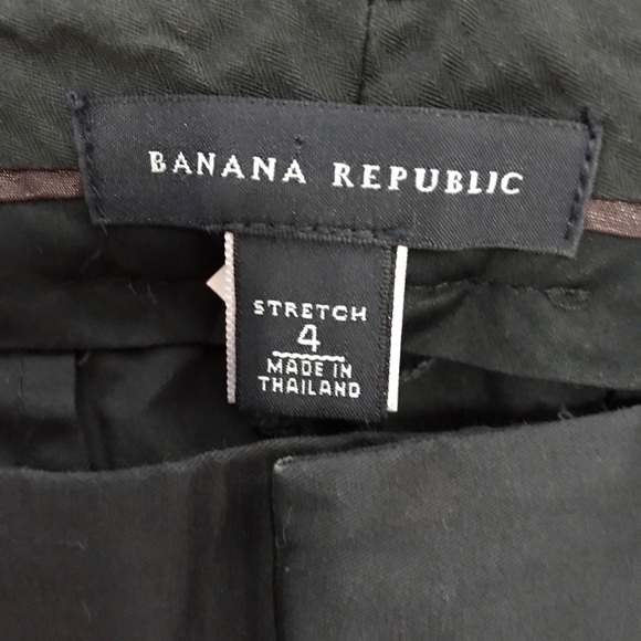 BANANA REPUBLIC Black Wide Leg Stretch Trousers - Picture 4 of 4